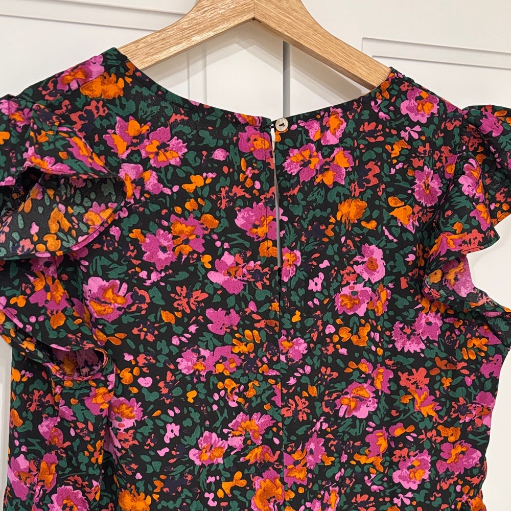 Floral Ruffle Mini Dress - M - Picture 4 of 4